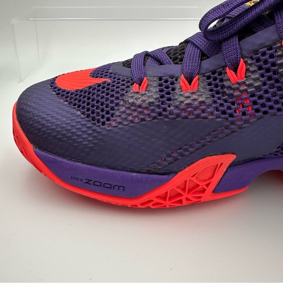 Nike Men’s Lebron James 12 XII Low Court Purple Mesh Basketball Sneakers Shoes 8 - Picture 10 of 13